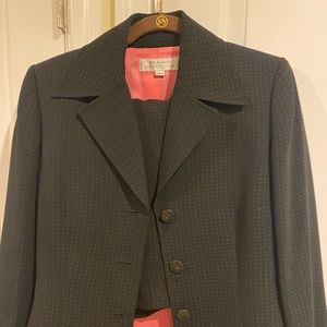 Tahari Black Polka Dot Women’s Skirt Suit